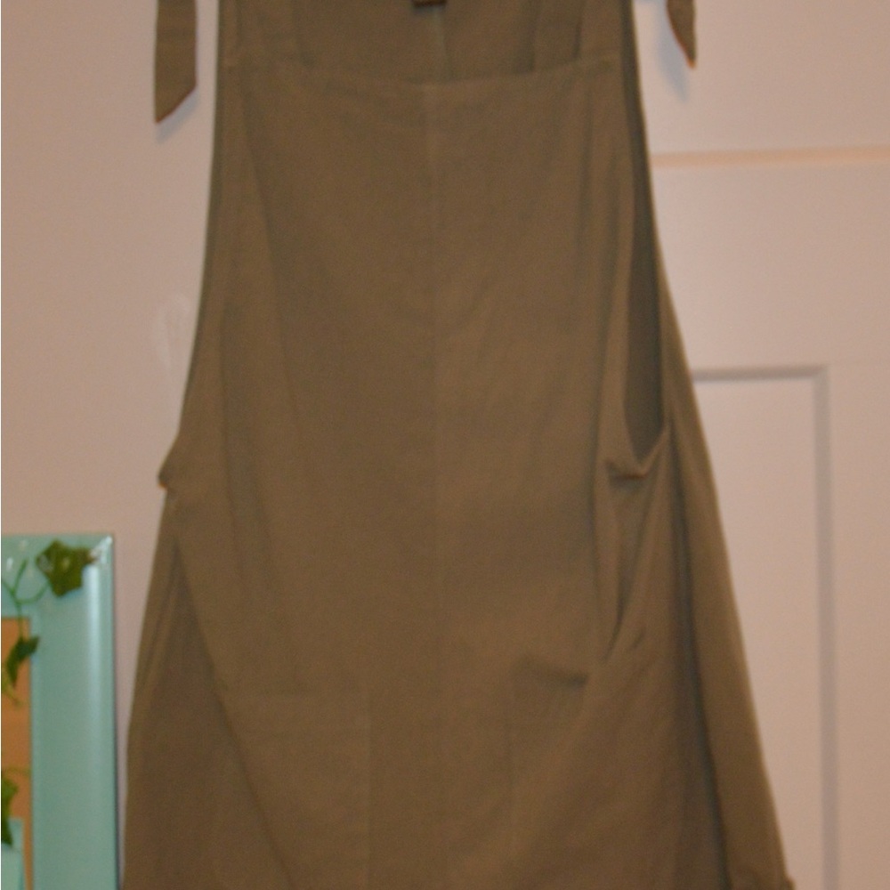 Olive Green Apron Dress